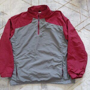 Vtg 90's Boathouse Lacrosse MBA Colorblock Windbreaker Jacket XL USA 1/4 Zip